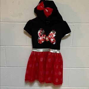 Disney Sequin Bow Dress Sz.4/5